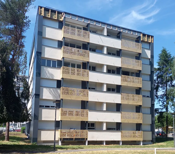 Façade bâtiment rue petit chénois à Montbéliard