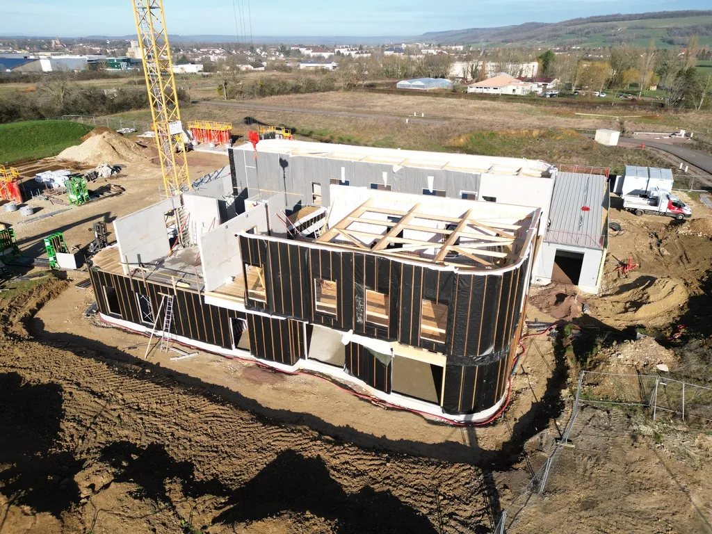Vue aérienne Maison de l'Eau et de la Biodiversité