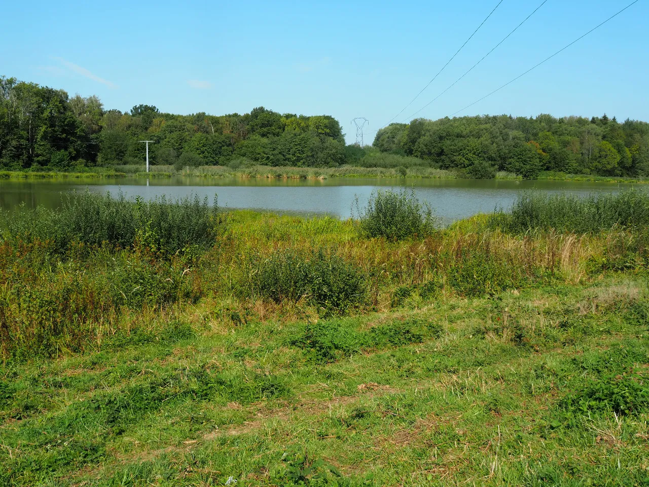 Vue sur l'étang du Vallon du Prélot