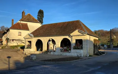 Fontaine, lavoir et abreuvoir à Chaux la Lotière en Haute-Saône