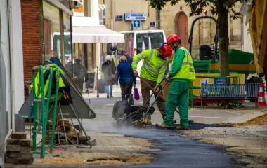 Travaux rue François Mitterrand à Nevers